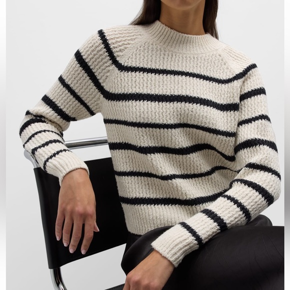🆕Vince Ribbed Stripe Pullover - Picture 1 of 7